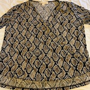 Michael Kors snakeskin print top Large